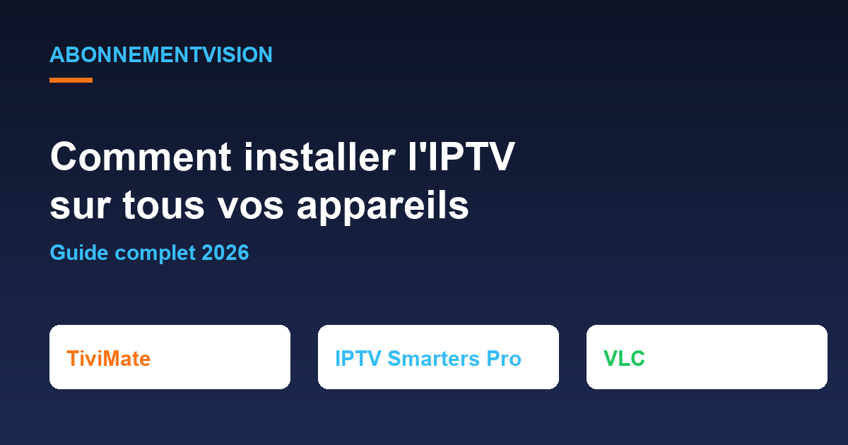 Installer l’IPTV selon votre appareil : TiviMate, IPTV Smarters Pro et VLC
